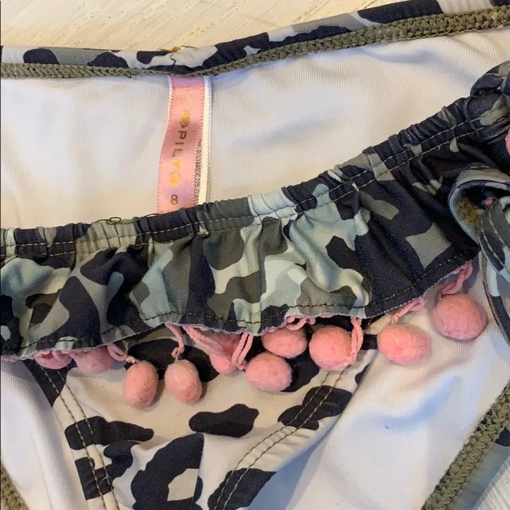 Pilly Q Girls Tankini swimsuit size 8 camouflage